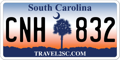 SC license plate CNH832