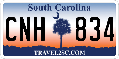 SC license plate CNH834