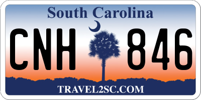 SC license plate CNH846