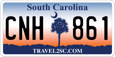 SC license plate CNH861