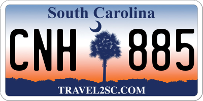 SC license plate CNH885