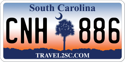 SC license plate CNH886