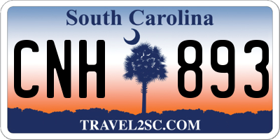 SC license plate CNH893