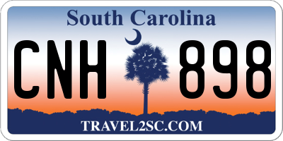 SC license plate CNH898
