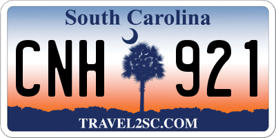 SC license plate CNH921