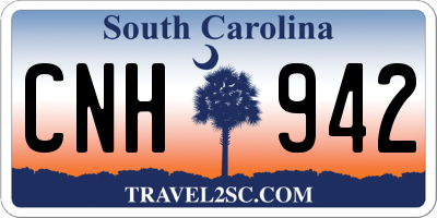 SC license plate CNH942