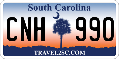 SC license plate CNH990