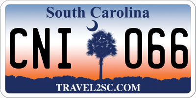 SC license plate CNI066