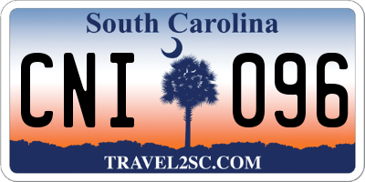 SC license plate CNI096