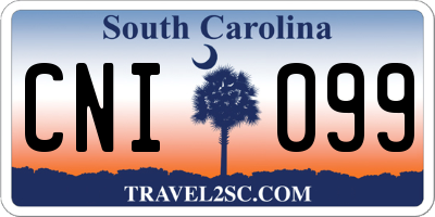 SC license plate CNI099