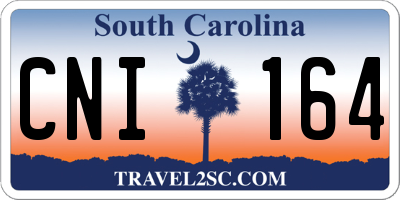 SC license plate CNI164