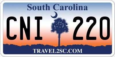 SC license plate CNI220