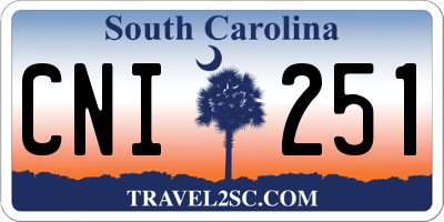 SC license plate CNI251