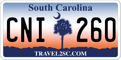 SC license plate CNI260
