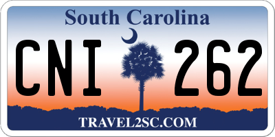 SC license plate CNI262