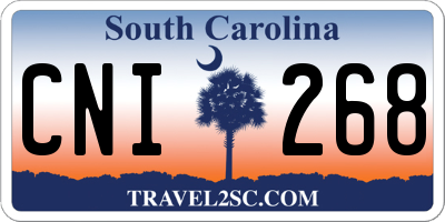 SC license plate CNI268