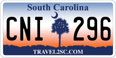 SC license plate CNI296