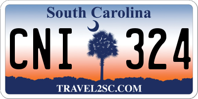SC license plate CNI324