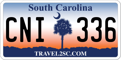 SC license plate CNI336