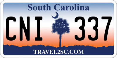 SC license plate CNI337
