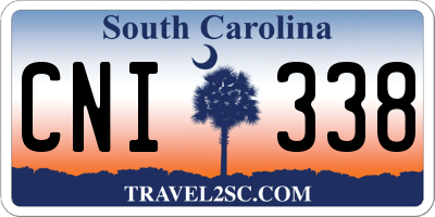SC license plate CNI338