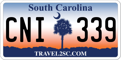 SC license plate CNI339