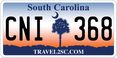 SC license plate CNI368