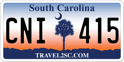 SC license plate CNI415