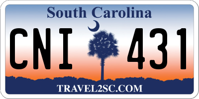SC license plate CNI431