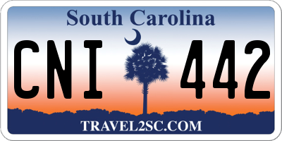 SC license plate CNI442