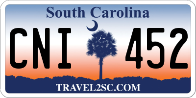 SC license plate CNI452
