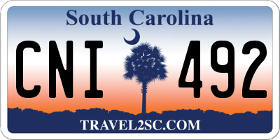 SC license plate CNI492