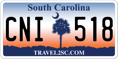 SC license plate CNI518