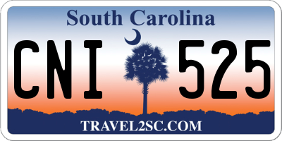 SC license plate CNI525
