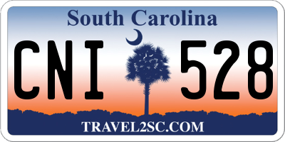 SC license plate CNI528