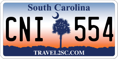 SC license plate CNI554