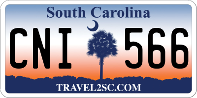 SC license plate CNI566