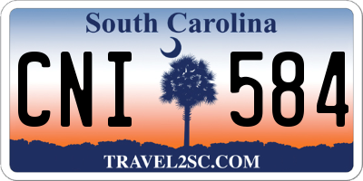 SC license plate CNI584