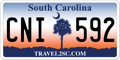 SC license plate CNI592