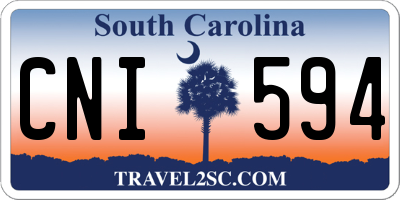 SC license plate CNI594