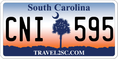 SC license plate CNI595