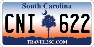 SC license plate CNI622