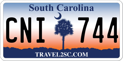SC license plate CNI744