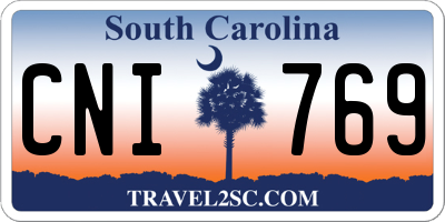 SC license plate CNI769