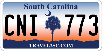 SC license plate CNI773