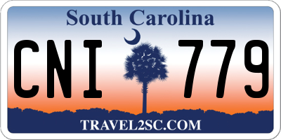 SC license plate CNI779