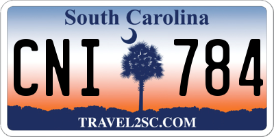 SC license plate CNI784
