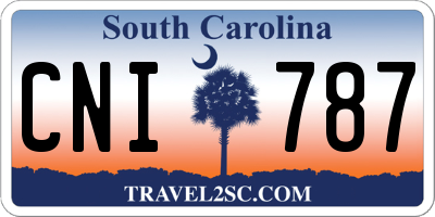 SC license plate CNI787