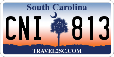 SC license plate CNI813
