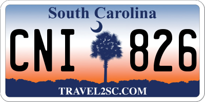 SC license plate CNI826